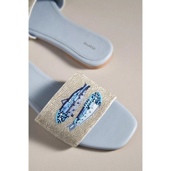 The Fiona Beaded Slide Sandals by Maeve 41/10 - Picture 4 of 5